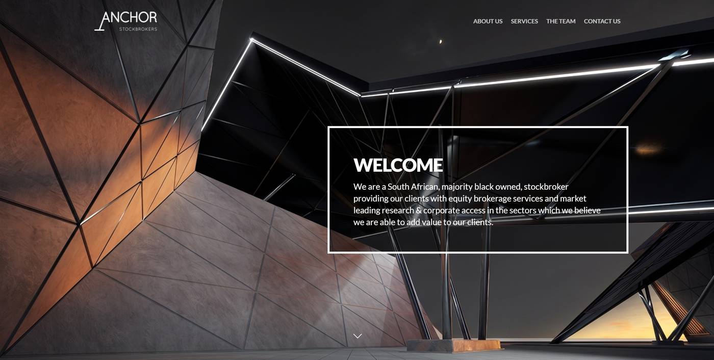 Screenshot of the Anchor Capital website